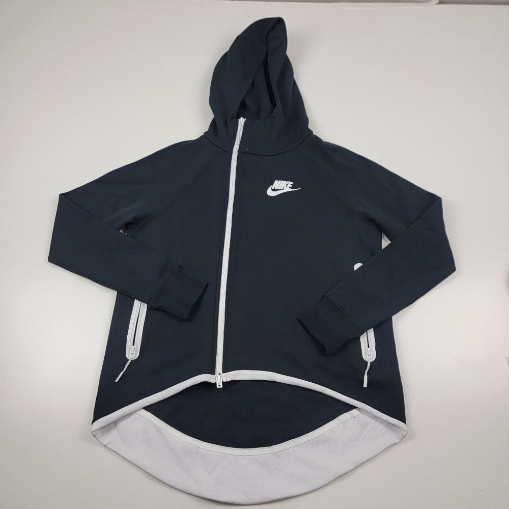 Nike Tech Fleece Hoodie Black Full Zip Womens size Small